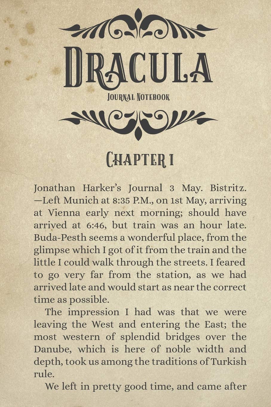 Dracula Journal Notebook: (Novel Themed Diary 6x9)