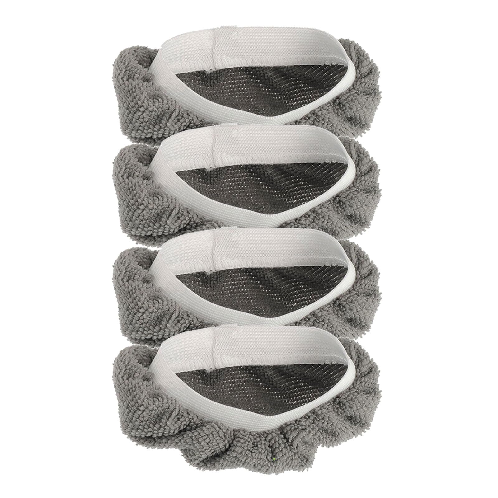 Kalttoy Grey 4 Pieces Washable Steams Mop Pad For Handheld Steams Cleaner Microfiber Cloths For Various Surfaces Cleaning Cleaner Pad
