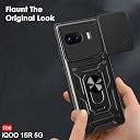 TheGiftKart Back Cover Case for iQOO 15R 5G | Armor Bumper Case with Rotating Camera Cover, Kickstand & Ring Holder | 360 Degree Protection iQOO 15R Back Cover (PC & TPU, Black) gallery image