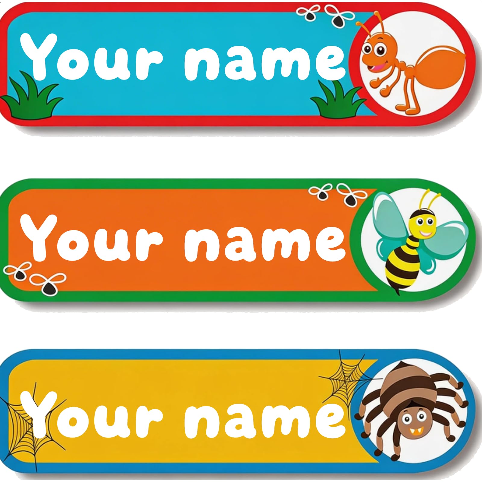 Personalized Waterproof Name Stickers for Kids, Washable Clothing Labels, Durable Name Tags for School, Kindergarten, Lunch Boxes, Books, Toys – Ideal Back to School（Little me）