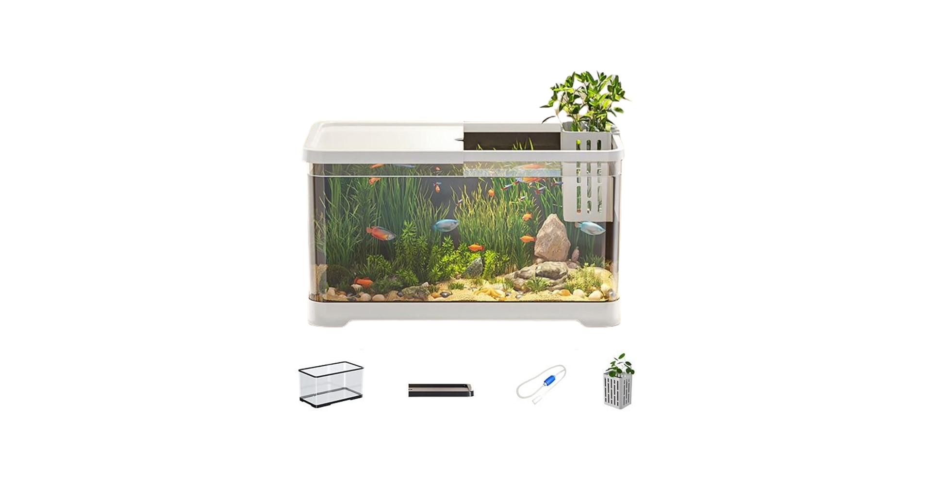 Amazon | 水槽 セットメダカ 金魚 水槽 金魚鉢 プラスチック