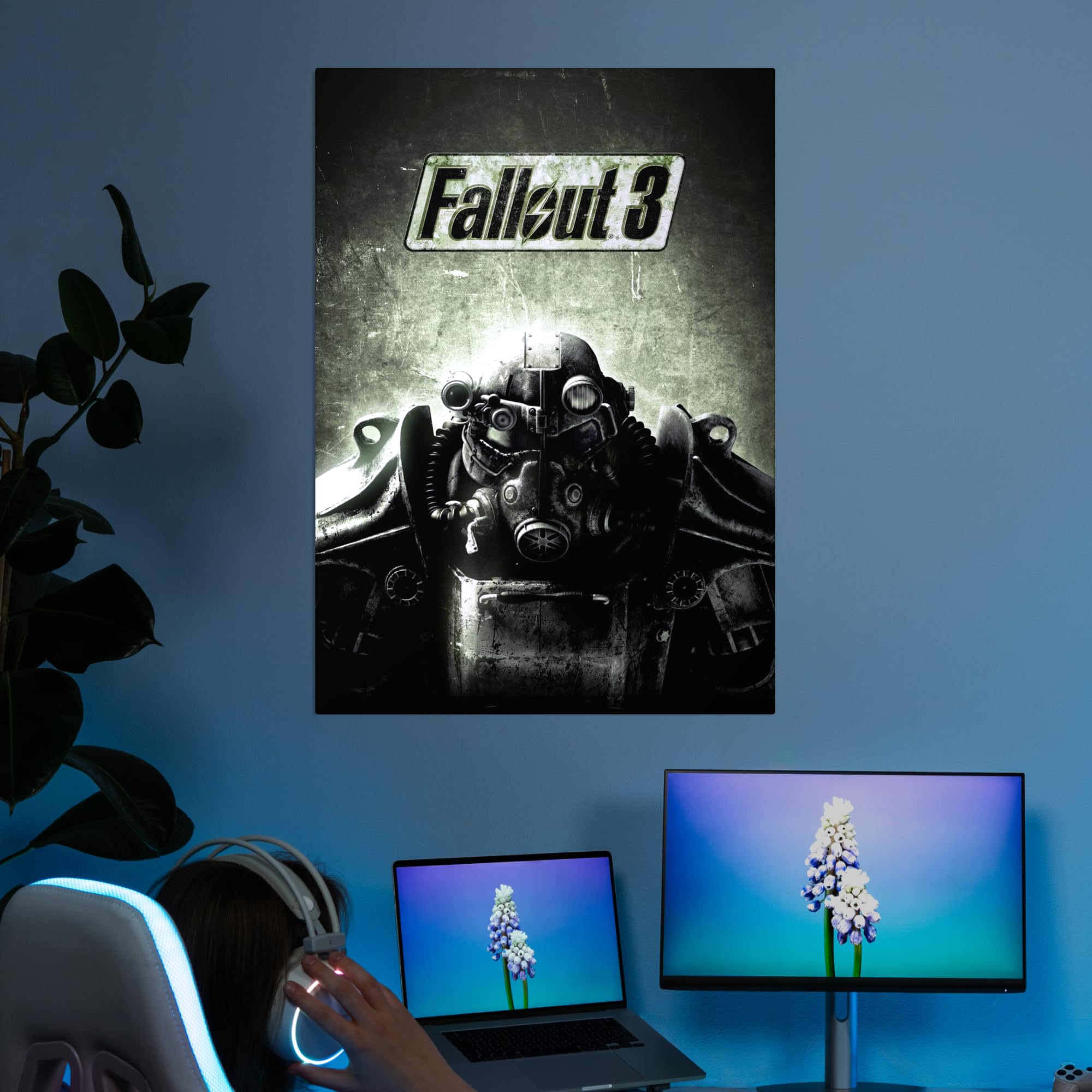 Displate – Poster in metallo – Montaggio magnetico – Fallout – Fallout 3 – Dimensione L – 67,5 x 48 cm