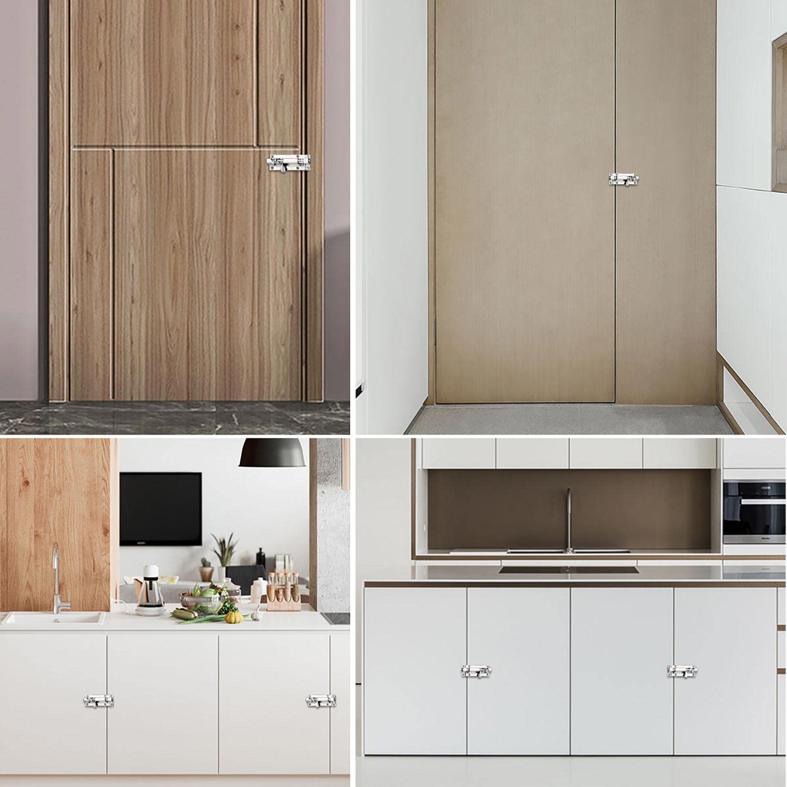 Verrou Targette Porte,Boulons De Porte 6 Pièces Targette En Acier