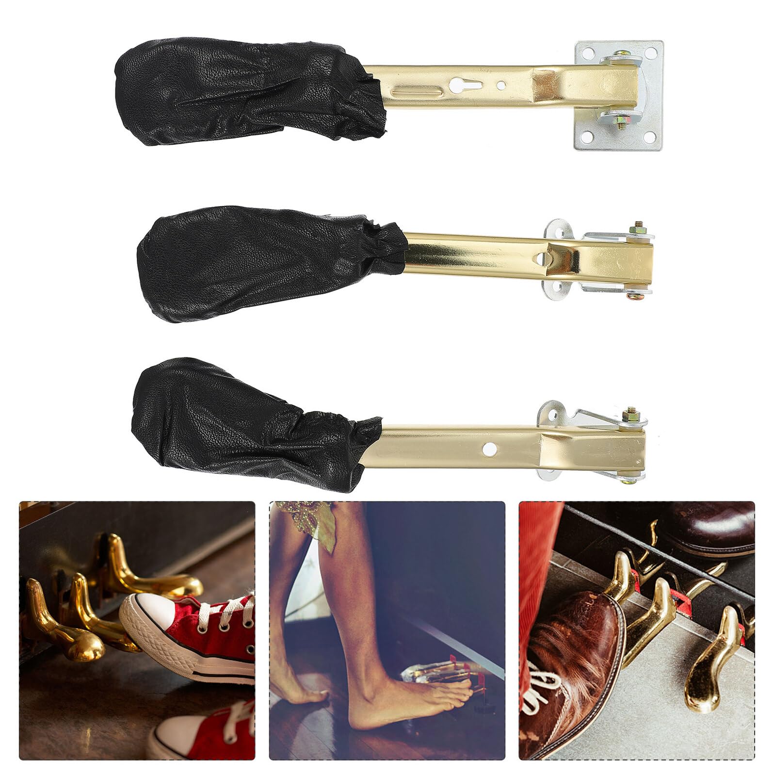 Beaupretty Pedali Pezzi Pianoforte e Verticale 3 Dorato in Metallo per Ruggine Resistenti alla Accessori Professionali Pratici per Strumenti Musicali