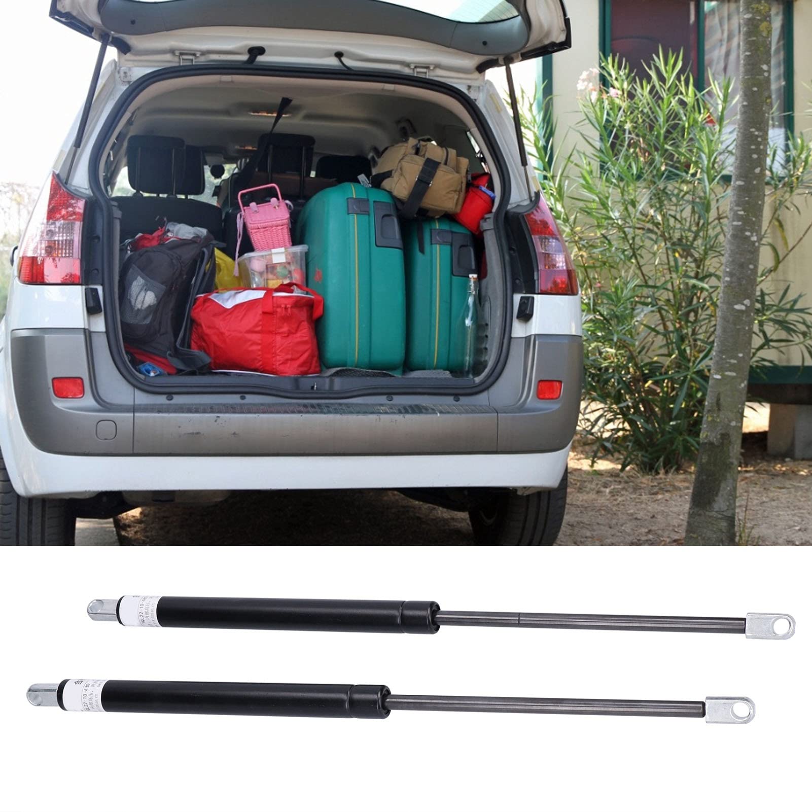 Ressorts à Gaz 2 Pièces - 480 Mm De Longueur, Course 200 Mm - Pression 600N - Pour Lève-lit, Meuble, Porte