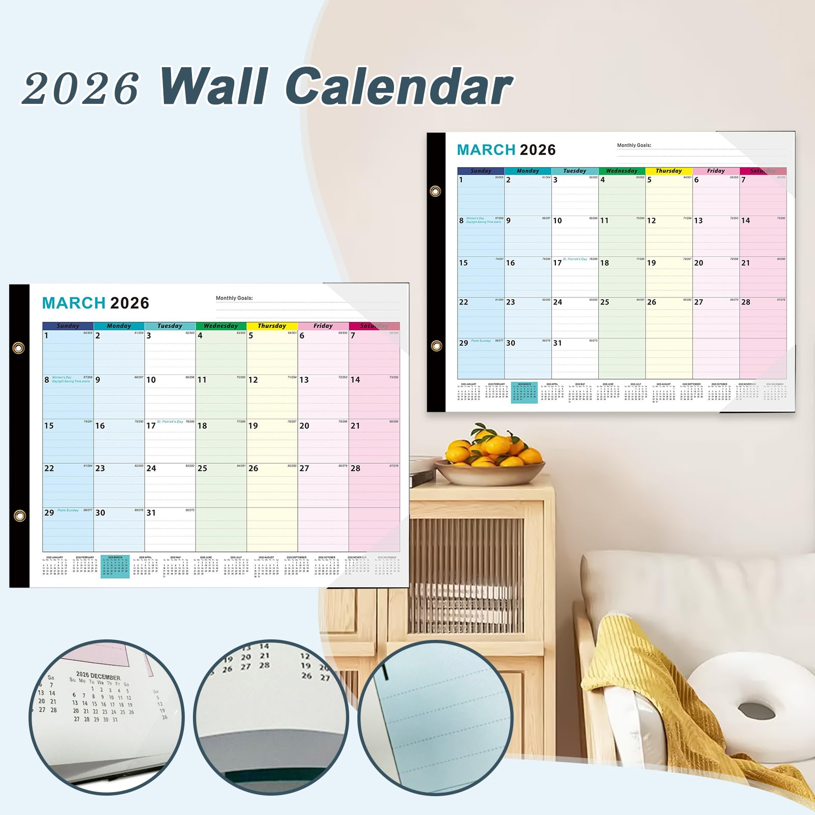 Trocken Abwischbarer Wandkalender Großer Monatsplaner