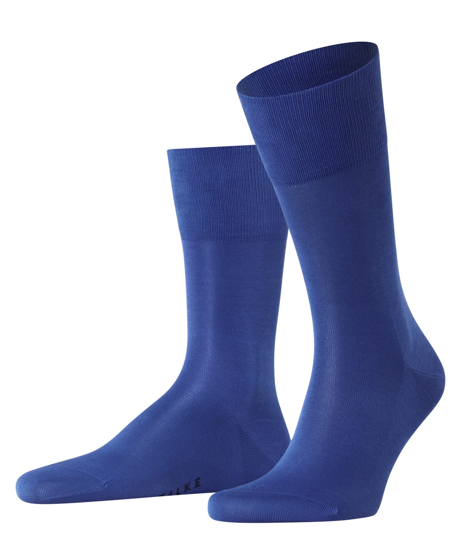 FALKE Men's Tiago M So Fil D'Écosse Cotton Plain 1 Pair Socks, Blue Sapphire 6055, 5.5-6.5