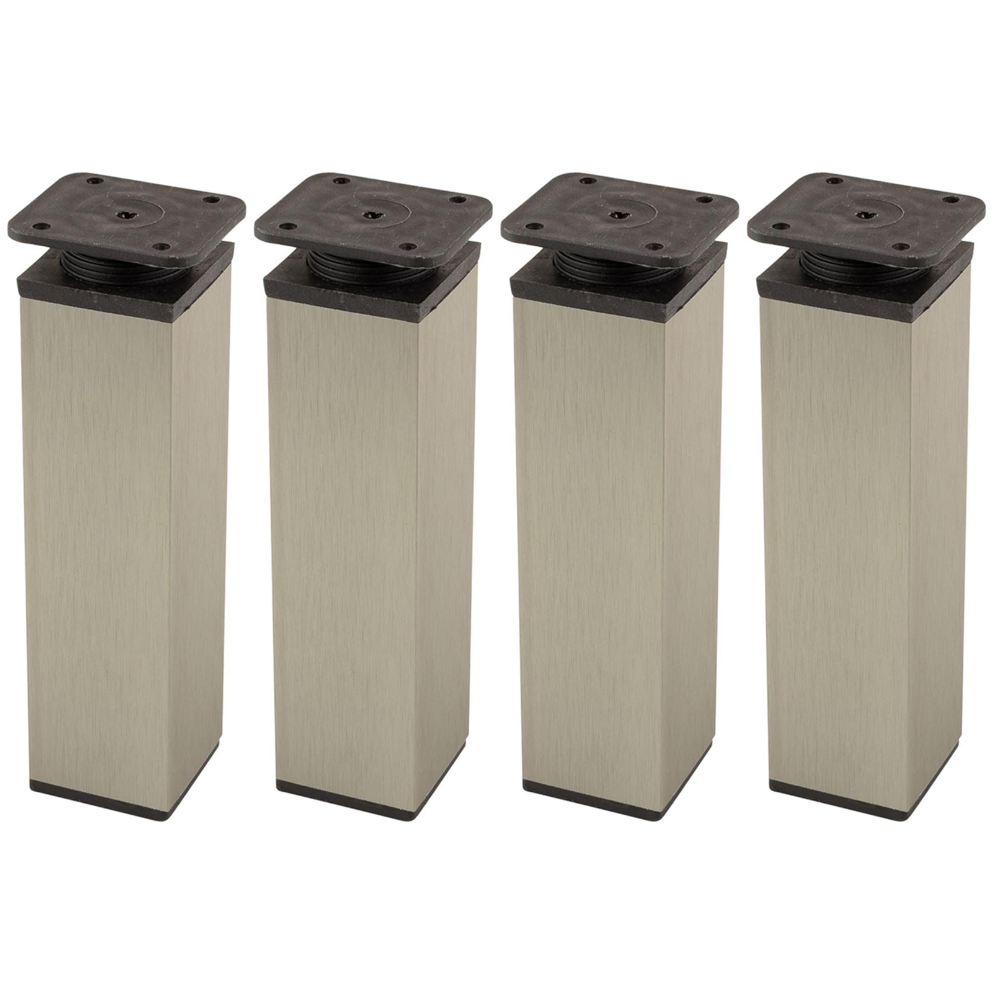 Pied de meuble canapé armoire cuisine 40x40 h150 support universel alu