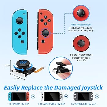Nintendo Switch - HAL Amazon.com: GuliKit Switch Joystick Replacement, Hall Effect