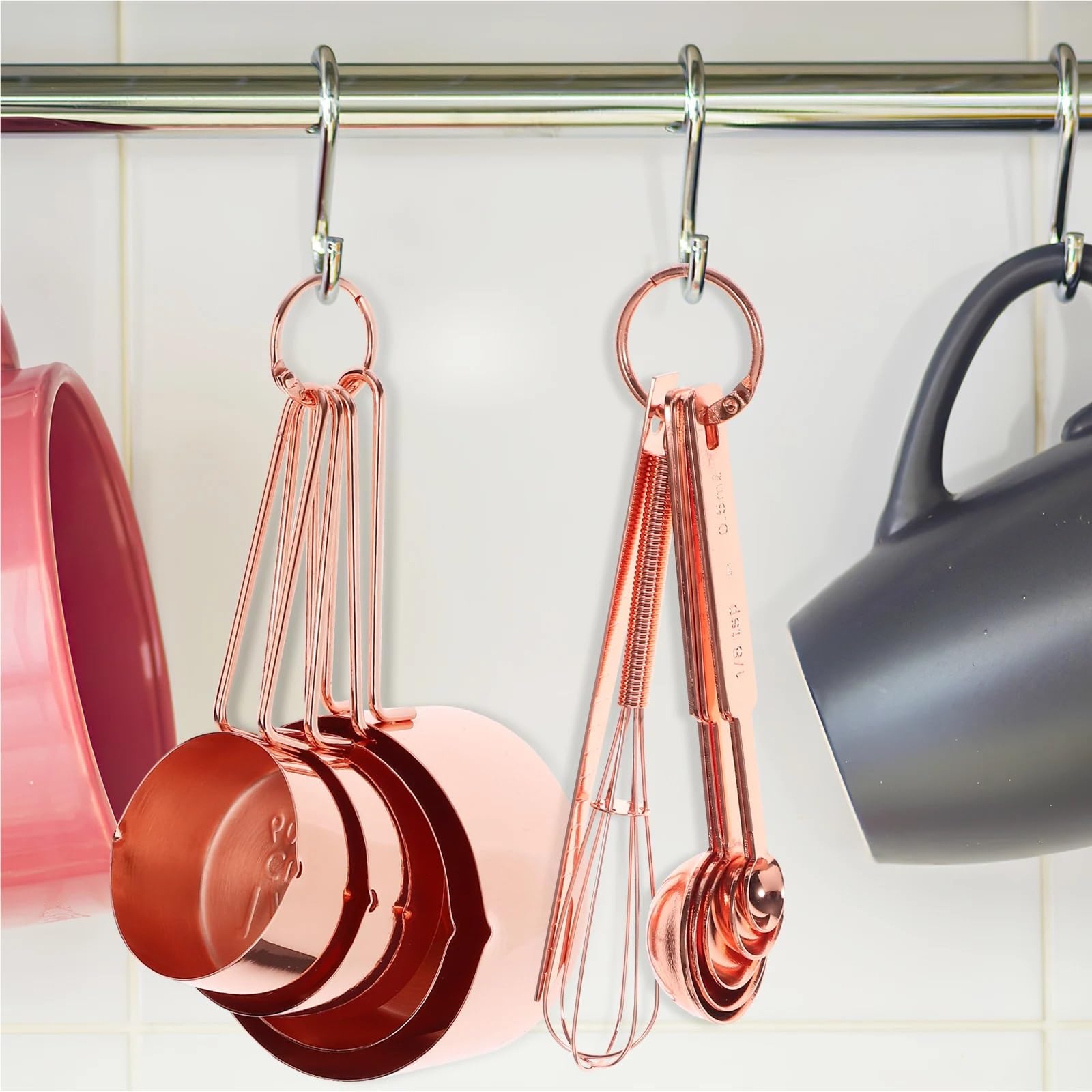 Backen Messbecher Löffel | Edelstahl-Küchengeräte, kleines Maß, flüssige Gewürze, Mehl, praktisches Set