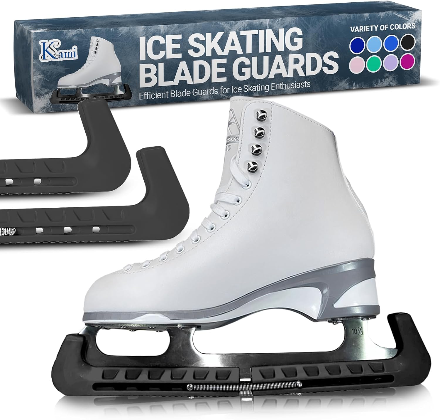 Kami-So Ice Skate Guards | Ice Protector for Blades | Hockey Skate Blade Covers | Figure Covers | Hard Guards & Blade Soakers | Women and Mens Skating Accessories