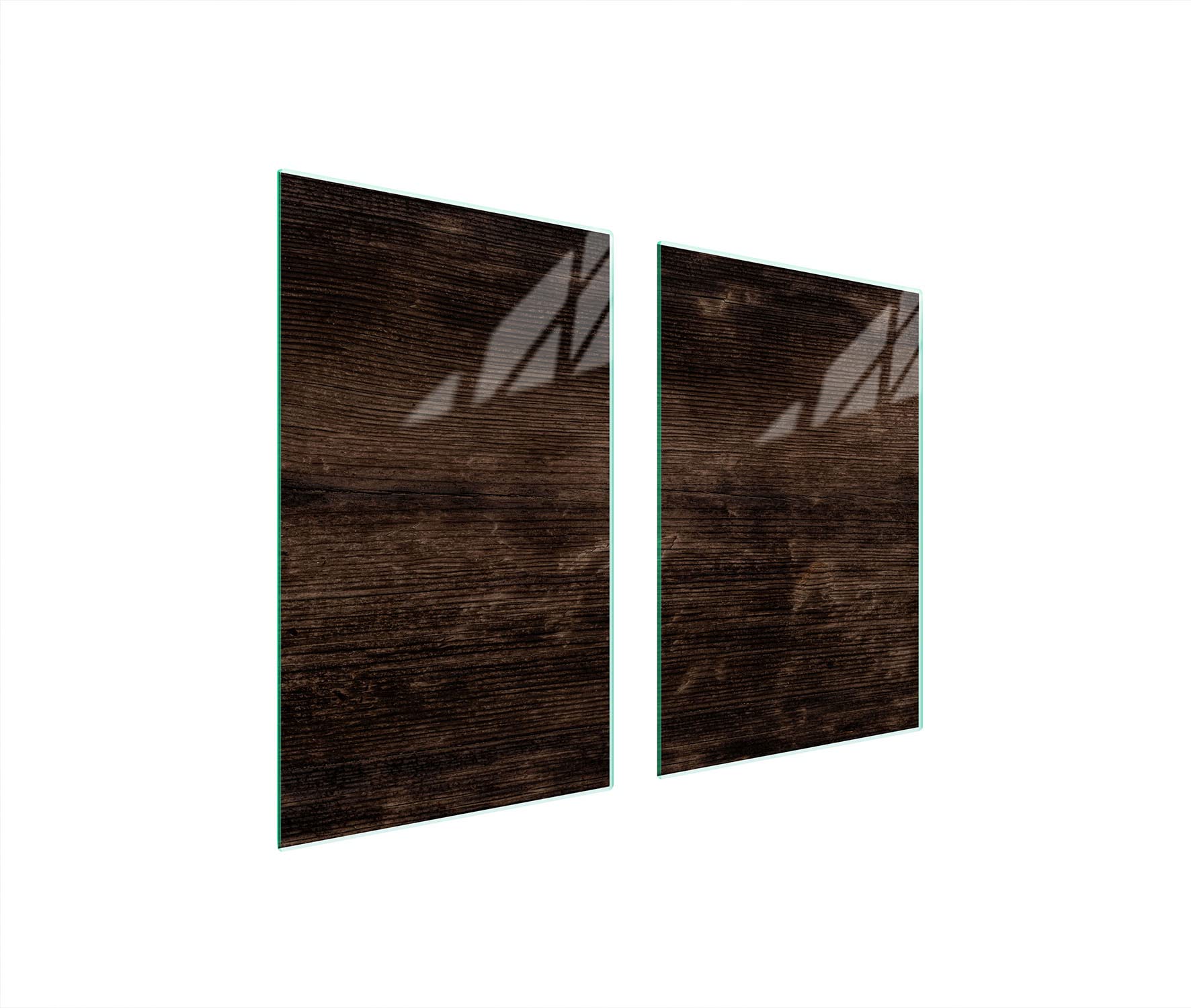 DarHaus Plaque Protection Universelle Cuisson 65×52 Cm – Verre Trempé Noir 2 Pièces, Anti-Éclaboussures & Planche Découpe
