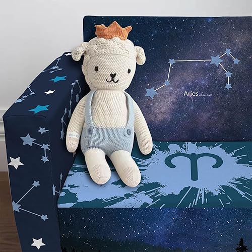 Miniatura 13 de Sofá y tumbona convertible 2 en 1 para niños, sofá abierto con cielo estrellado, silla para niños y niñas 09.23 - 10.22 (Libra),01.20 - 02.18