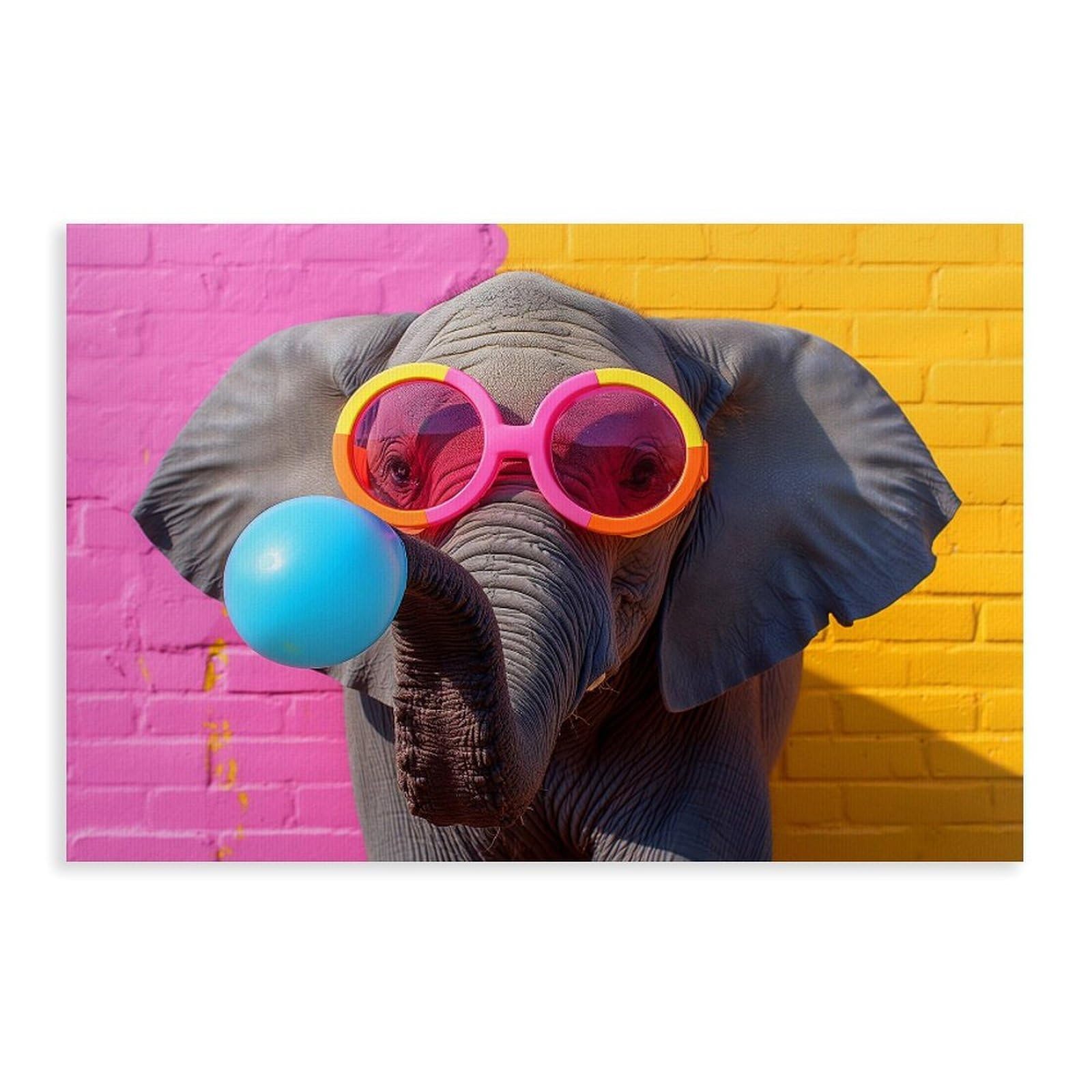 Bareronor Abstract Elephant Poster Canvas Poster Bedroom Decor Landscape Office Room Decor Gift 20" L X 30" W