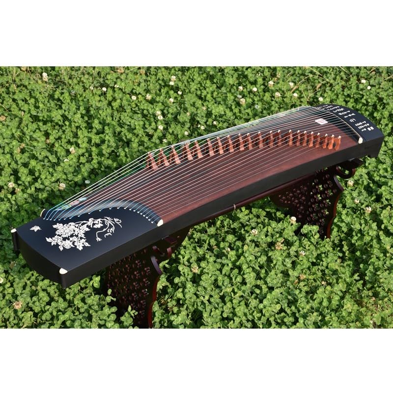 JITEM Guzheng, Traditional Chinese 21-String Instrument, Handmade Solid Wood Performance-Grade Guzheng, Suitable for Beginners and Professionals(Color:19), Size