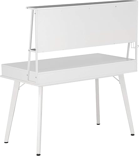 Miniatura 7 de Techni Mobili Escritorio magnético de borrado en seco y almacenamiento para computadora de estudio, pizarra blanca para oficina en casa