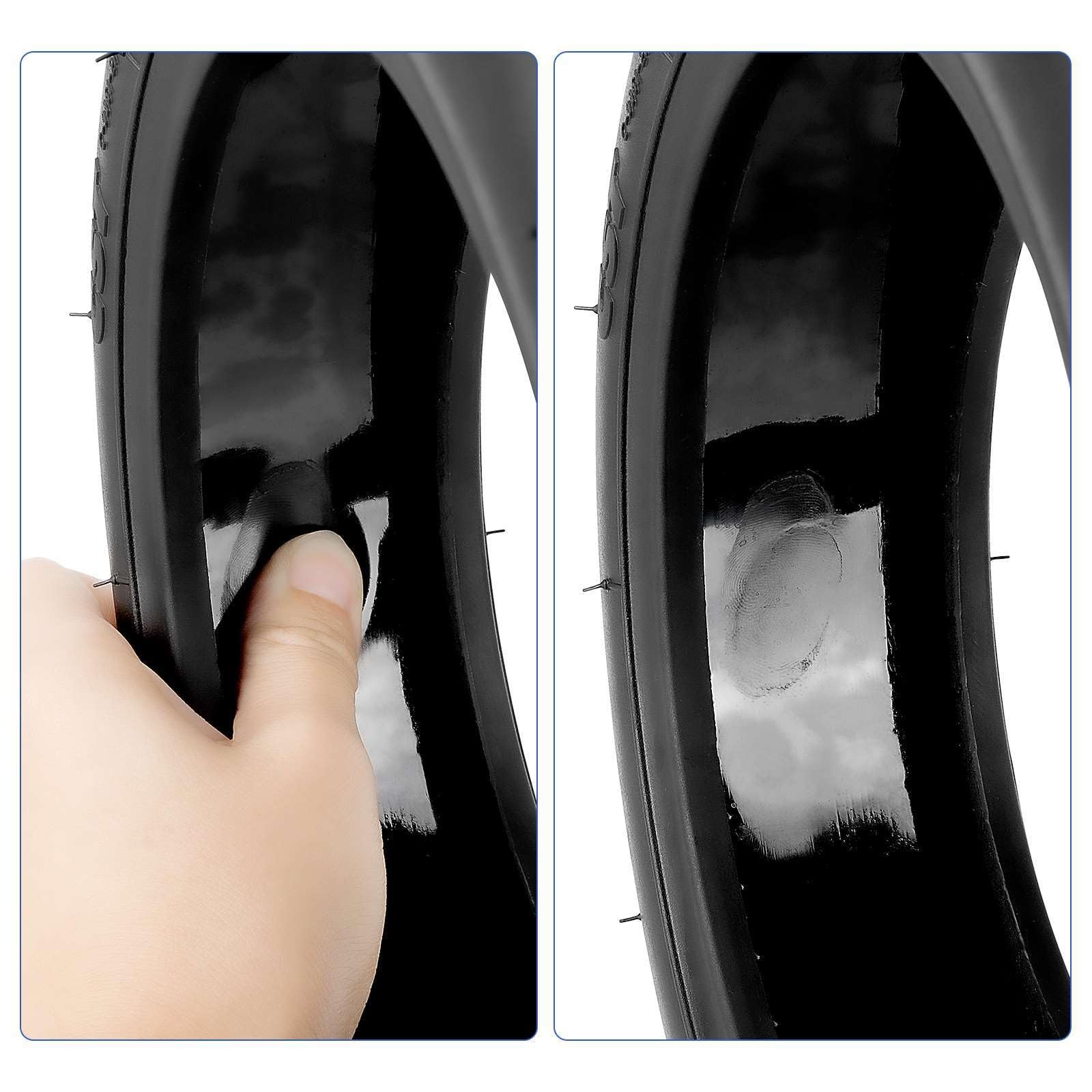 myBESTscooter – 250 x 54 CST neumáticos sin cámara con gel autoreparador para Xiaomi 4 Scooter eléctrico, neumáticos de goma de llanta, neumáticos de repuesto con válvula