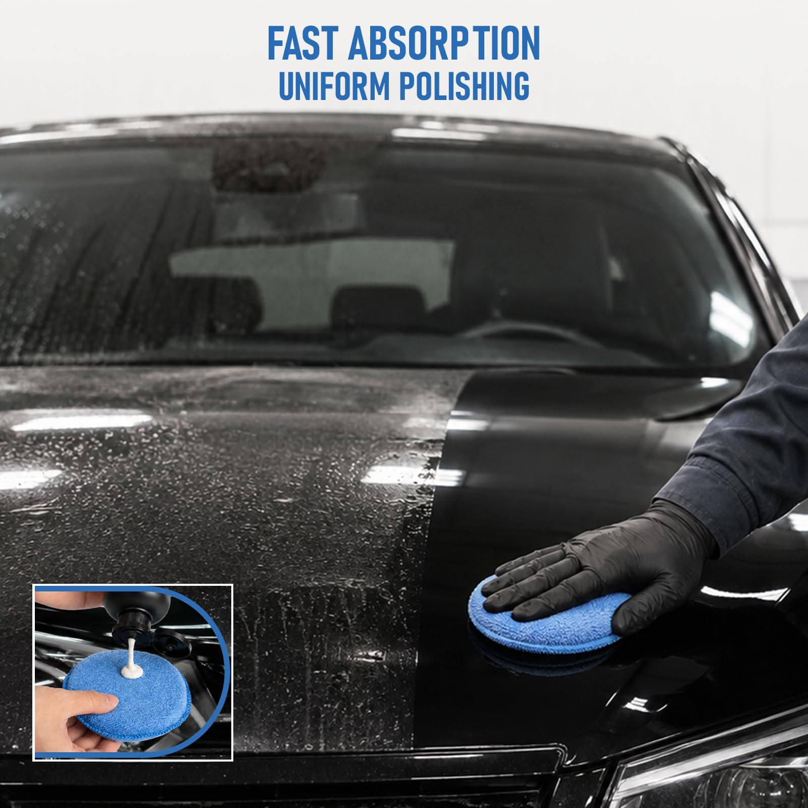 Microfiber Wax Applicator Pads - Car Detailing -3