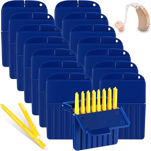 TrelaCo 120 filtros de cera para audífonos, kit de limpieza auditiva, accesorios para herramientas de limpieza, paquete de 15 (0.039 pulgadas)