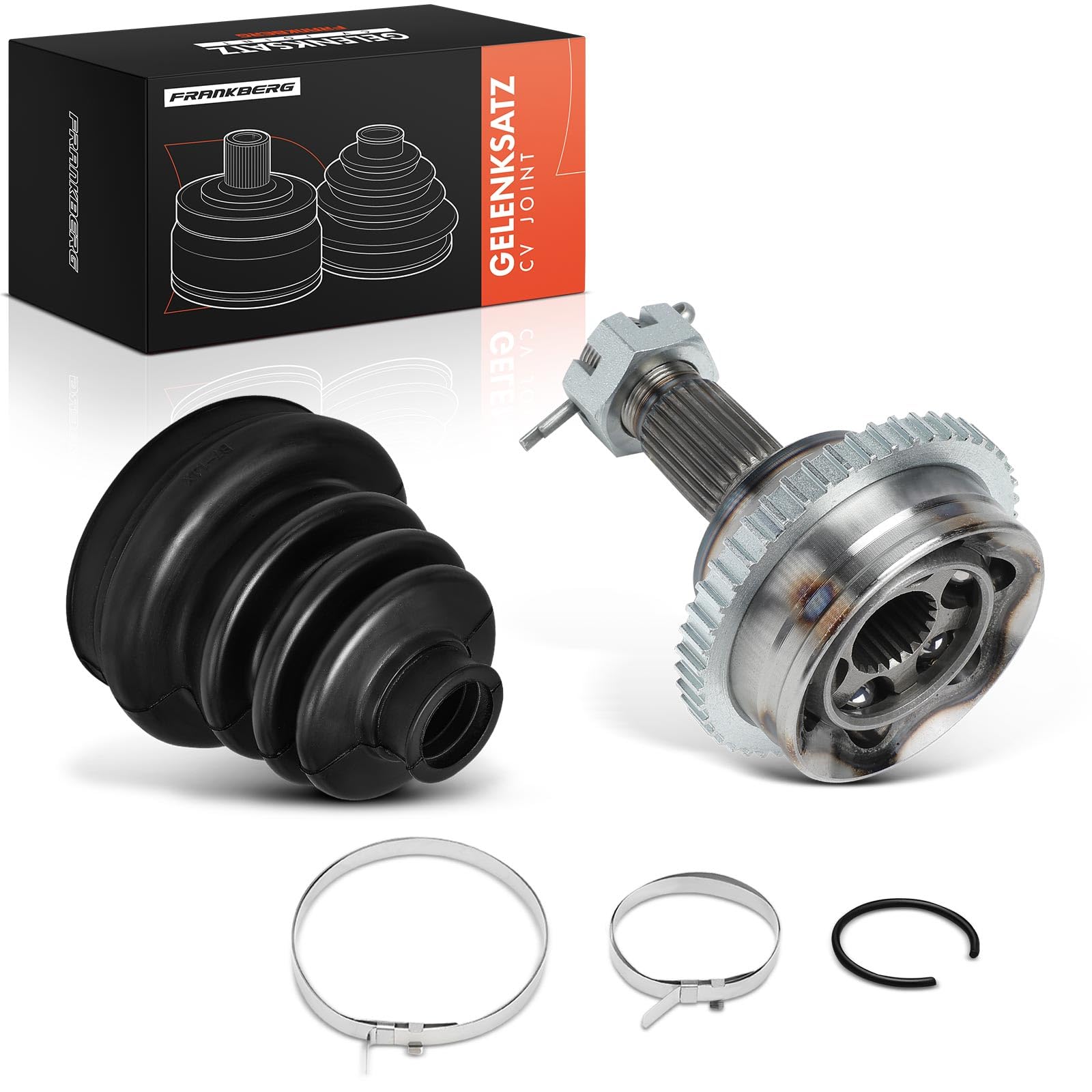 Frankberg Juego de juntas homocinéticas eje delantero lado de la rueda | 3272AE; Compatible con: Sedán 206, 206 SO 2E/K, 206 CC 2D, Berlingo/Berlingo Primer monovolumen GFK GJK MF