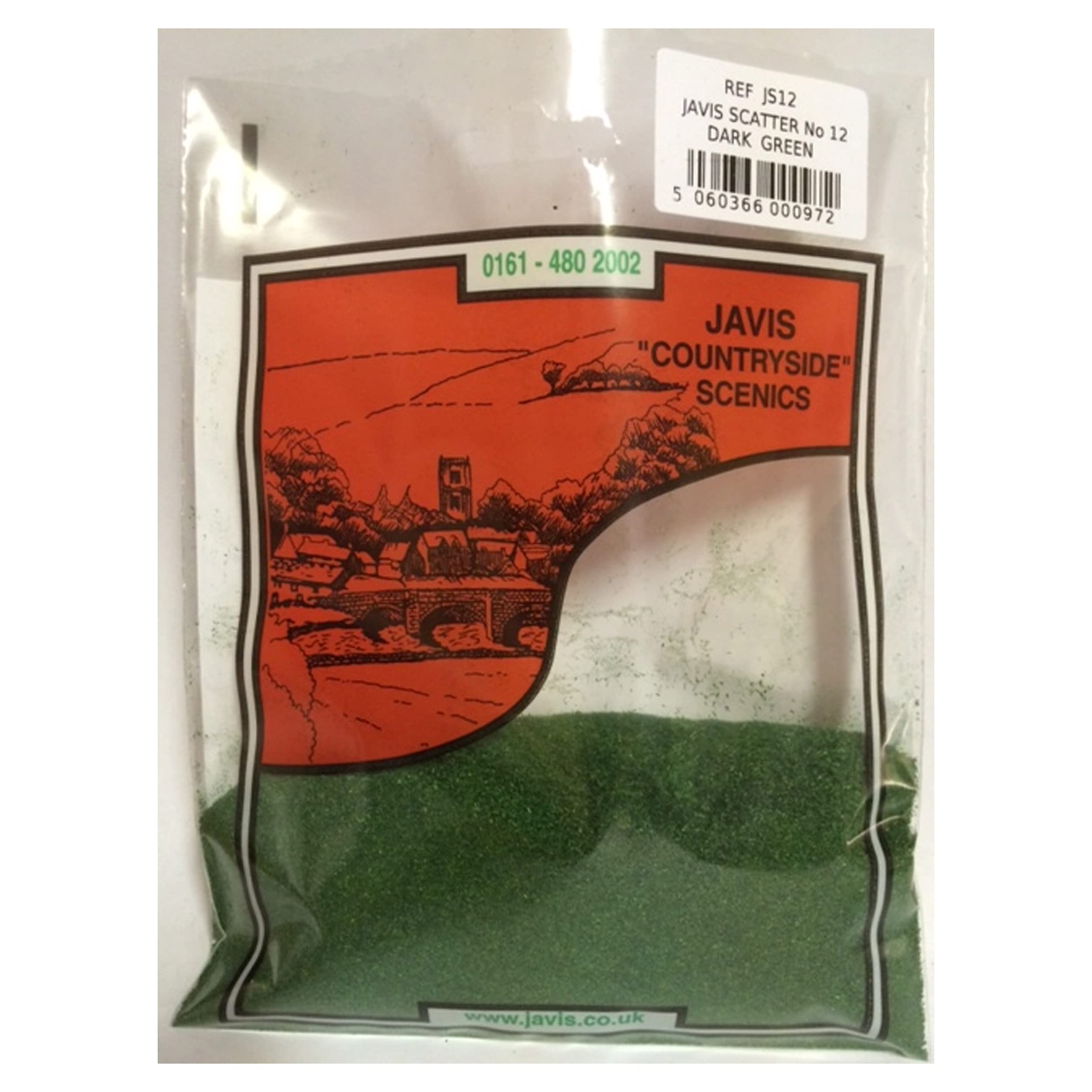 Scenic Scatter , Model Railway / Wargaming, Dark Green, Javis