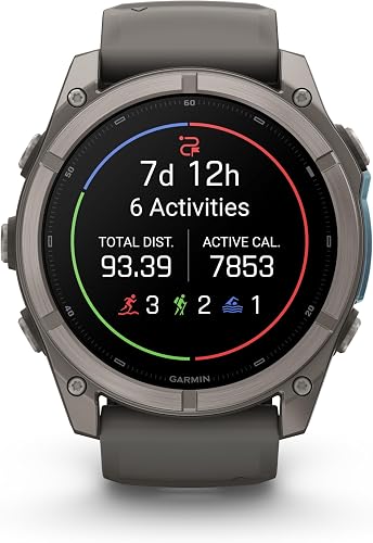 Garmin fēnix 9, 51mm GPS multisport smartwatch, Pebble Grey - 9