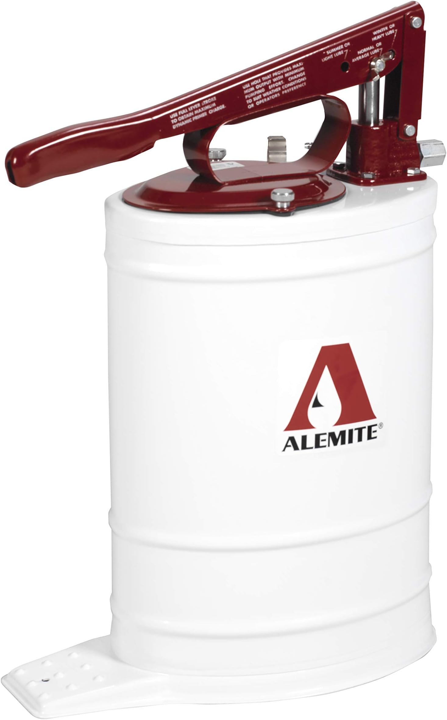 ALEMITE, 7149-4, MULTI-PRESSURE BUCKET PU,White, Maroon