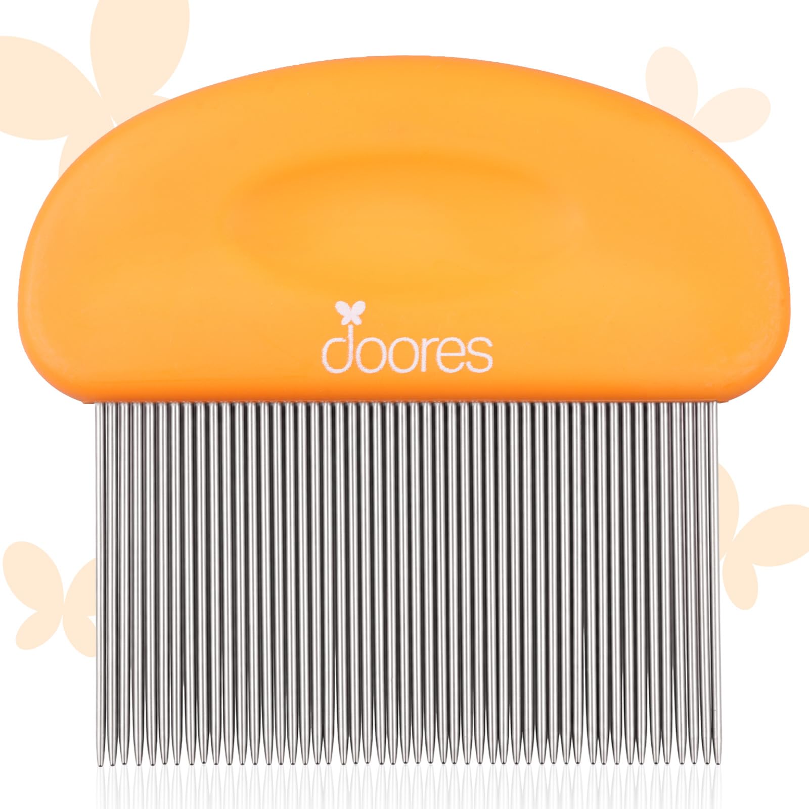 DOORES Tape In Extensions Remover Comb, Tape In Removal Comb with Stainless Steel Fine Teeth for Wigs & Hairpiece Adhesives Quickly & Easy Remove for All Hair Types Detangler Comb for Wet & Dry Hair