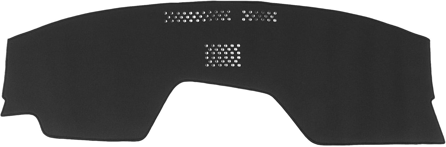 WellVisors Black Dash Mat Dashboard Cover Compatible with Mazda 2019-2024 Mazda 3