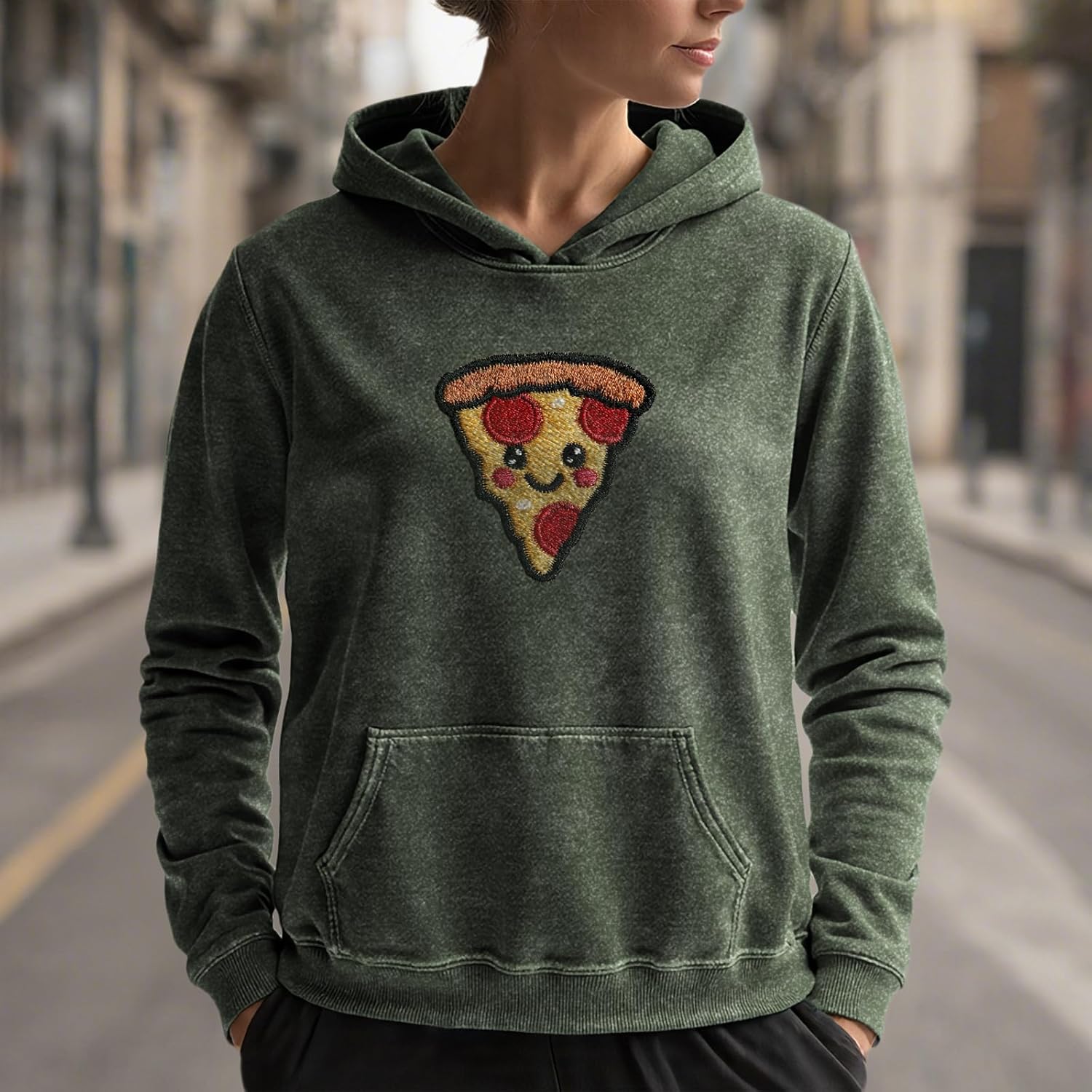Graphic Sweatshirts for Women Cute Y2k Printed Cotton Pullover Tops Loose Casual Hooded Jumper Fall Winter Hoodies - Image 2