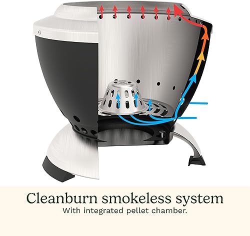 Miniatura 4 de Cuisinart Cleanburn Smokeless Tabletop Fire Pit, 7.5” Lightweight Portable Smokeless Fire Pit with Removable Base for Ash & Carry Bag, Small Outdoor