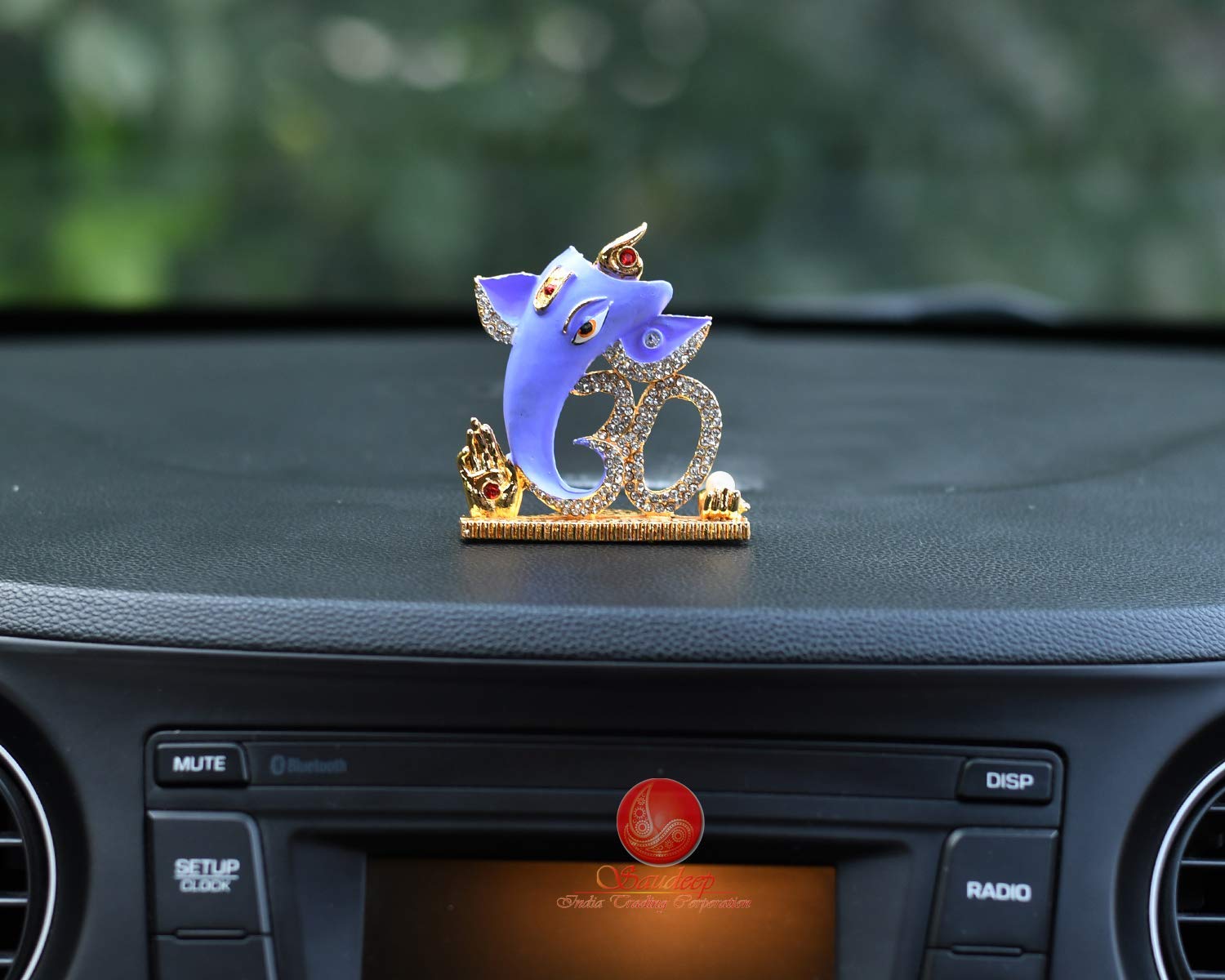 Luck Little Figurine Ganpati Car Dashboard Idol, Figure, for Table
