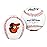 Rawlings MLB Baltimore Orioles Team Logo Baseball, White, 1