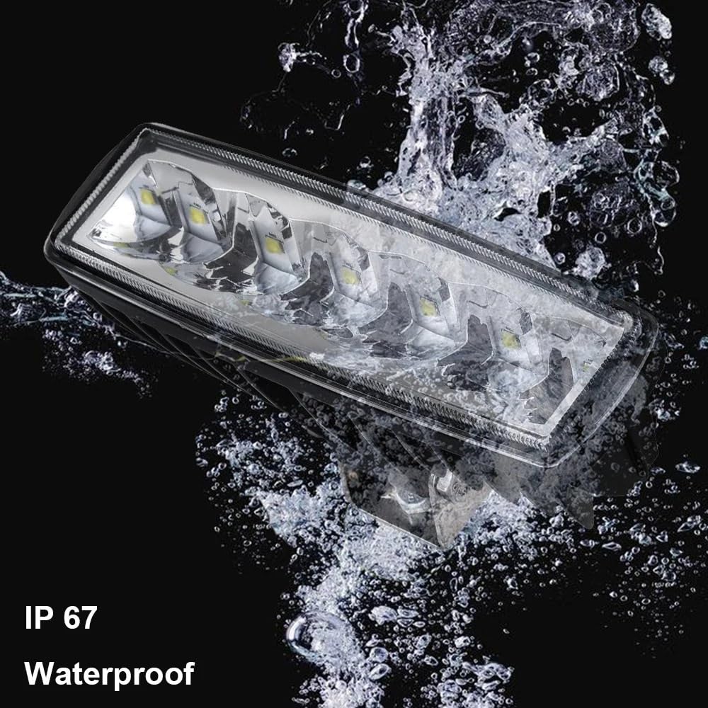 Światła drogowe 6-calowe zielone reflektory LED