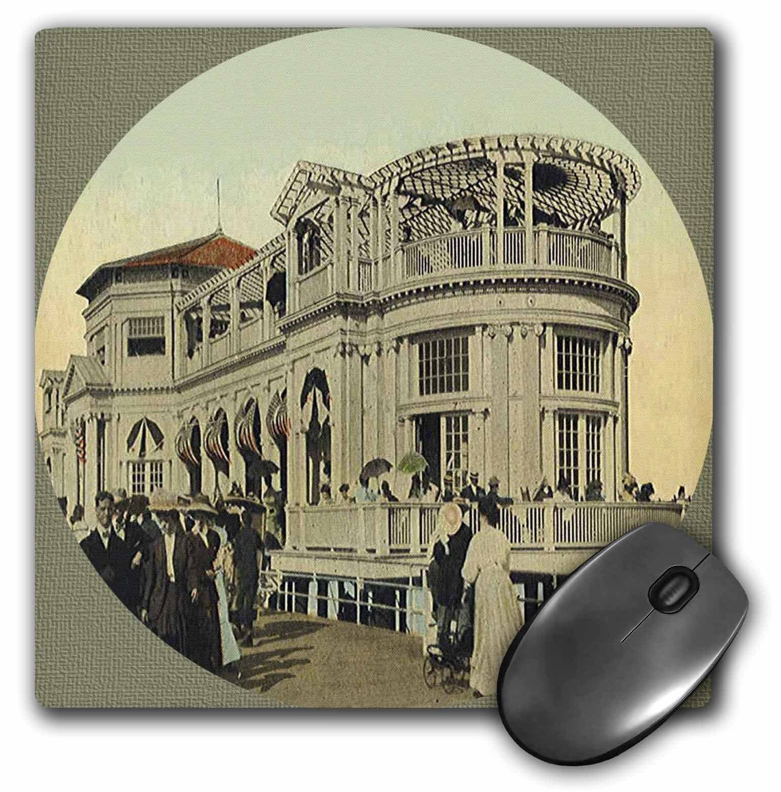 GlobalNiche® LLC 8 x 8 x 0.25 Inches Mouse Pad, Asbury Park Building In Early 1900S (mp_47339_1)