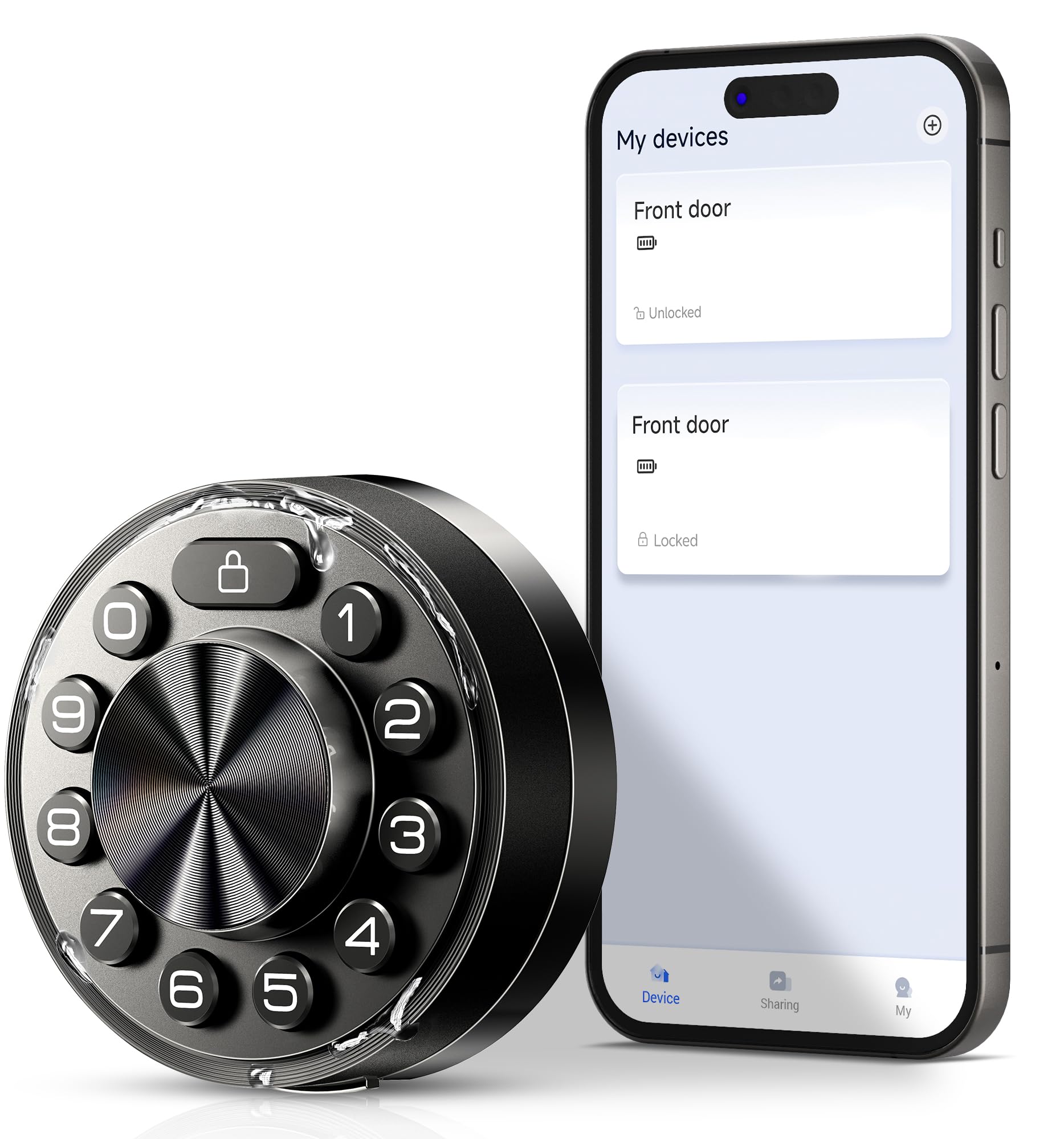 Veise Smart Fingerprint Door Lock With G1 Gateway - Keyless Entry, App Control, Digital Keypad