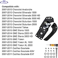 Vista 4 de Kit de reparación de manija de puerta interior (par) compatible con Chevy Silverado GMC Sierra 1500/2500 HD / 3500 HD 2007-2014 compatible con Chevy