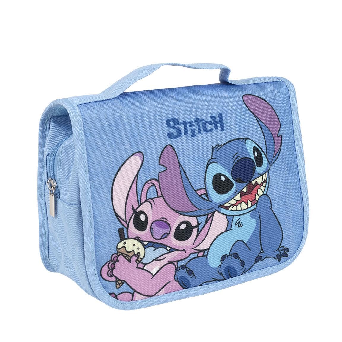 Disney Stitch Neceser, Diseño Diversos Compartimentos, Bolso de Viaje, Set de Belleza Stitch, Regalo Niñas, Mujeres, Adolescentes