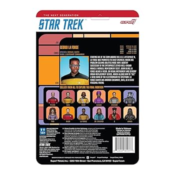 Amazon.co.jp: Super7 スタートレック:次世代の司令官ラフォージ