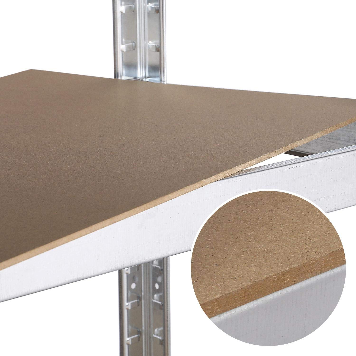 Yaheetech 2X Lagerregal 180 x 90 x 40 cm Schwerlastregal Steckregal 875kg Metallregal 5 MDF-Platten Kellerregal Werkstattregal