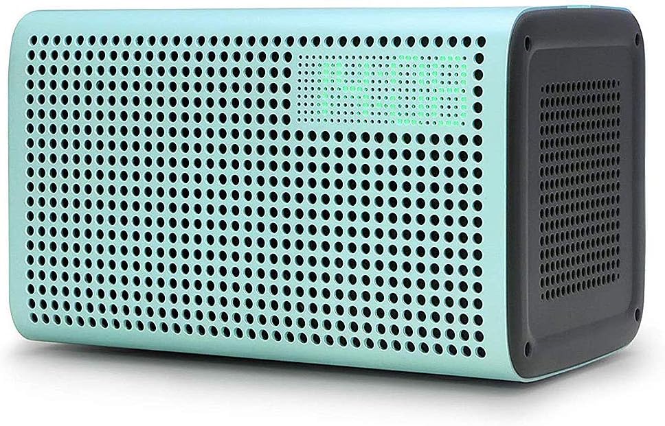 GGMM E3 WiFi Bluetooth Speaker Alexa Built-in Alexa Speaker, Multi Room Play Smart Speaker with LED Clock, Alarm Setting, USB Charging Port, Stereo Sound Airplay Speaker
