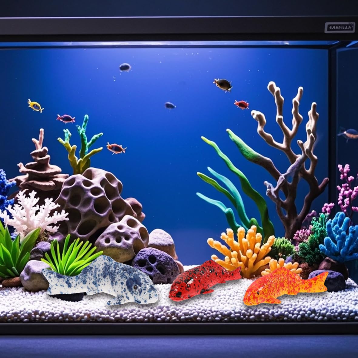 5 sztuk sztucznych pływających ryb, dekoracja stawu, akwarium, figurka ryby, sztuczne akcesoria do terrarium, dekoracja domu, na rynek, rekwizyty fotograficzne