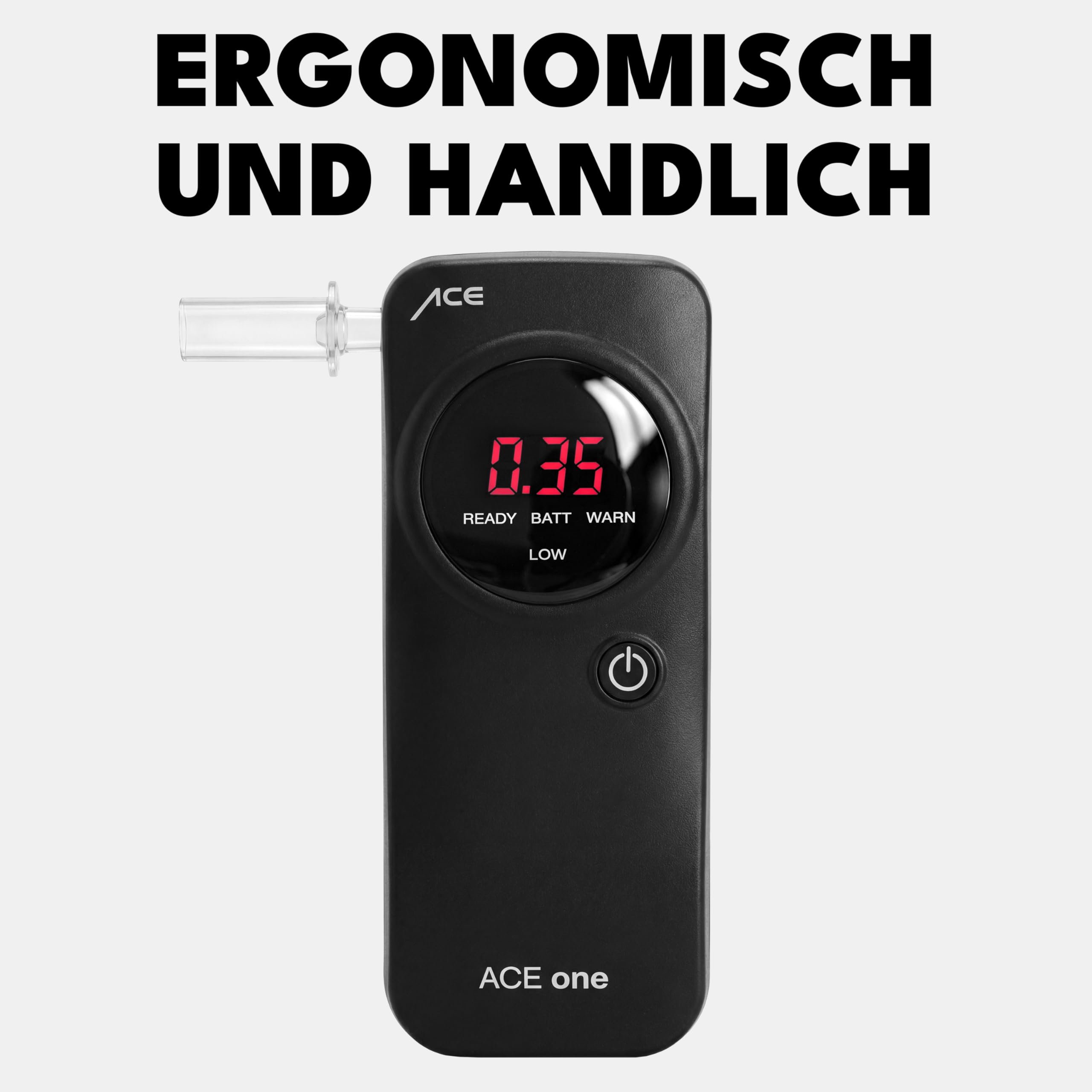 ACE One Alkoholtester Polizeigenau - Promille-Tester Alkomat mit 98,6%