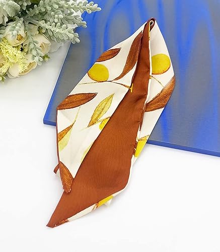 Miniatura 6 de Women's Designer Neckerchief Handbag Handle Ribbon Fashion Scarf Summer Fruit Printed Hair Tie