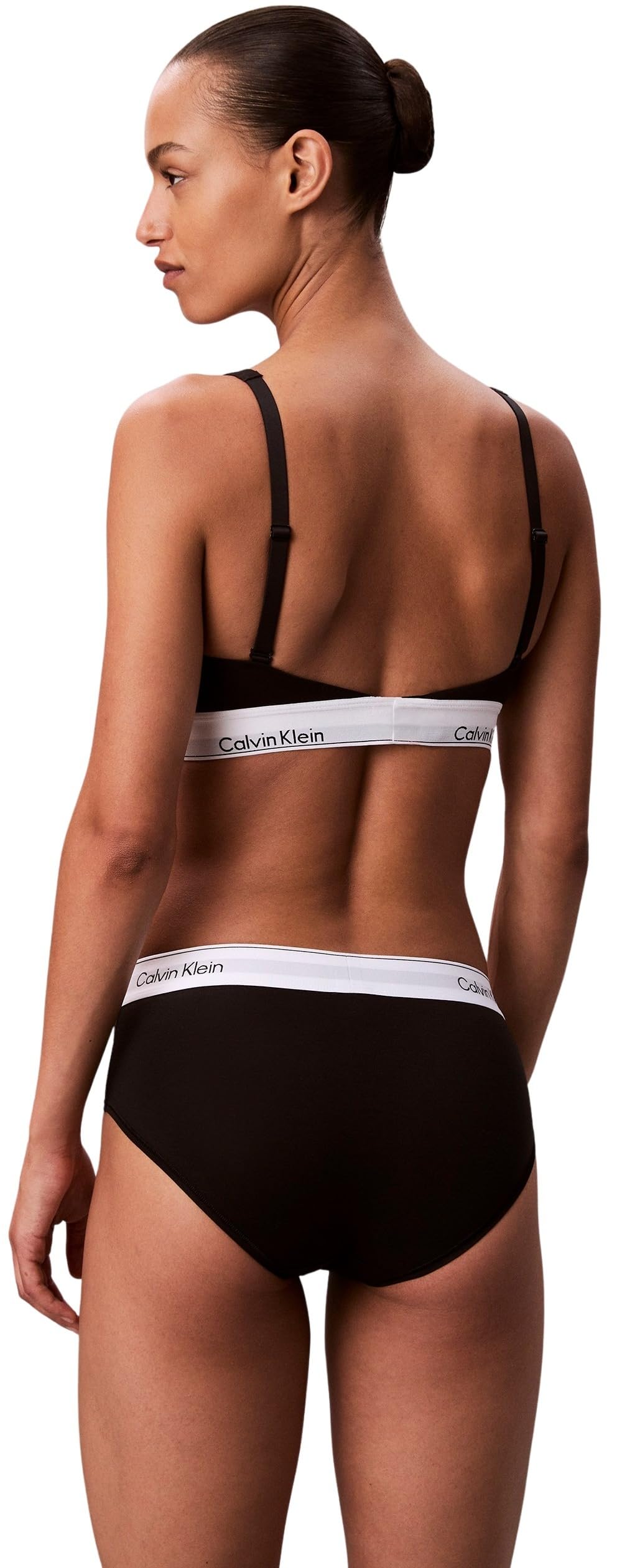 Calvin Klein Donna Bralette Lightly Lined con Fascia con Logo