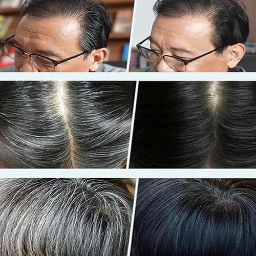 Miniatura 2 de Xusheng - Crema de teñido de frutas negras, crema de tinte negro natural, falta de tinte para el cabello para hombres y mujeres, tinte para el