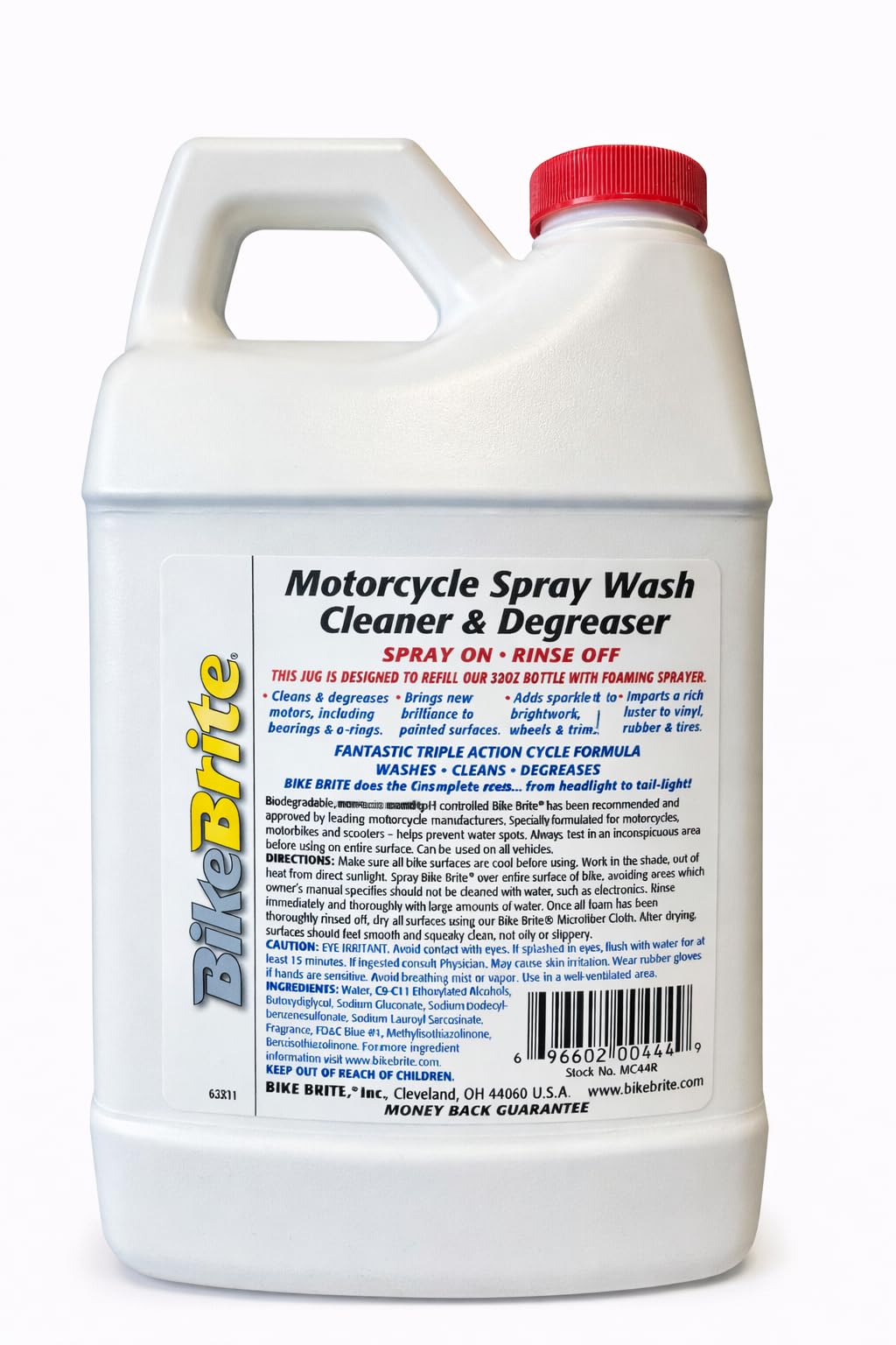 Bicicleta Brite mc44r motocicleta Spray Wash Limpiador Y Desengrasante – 64 120 ml