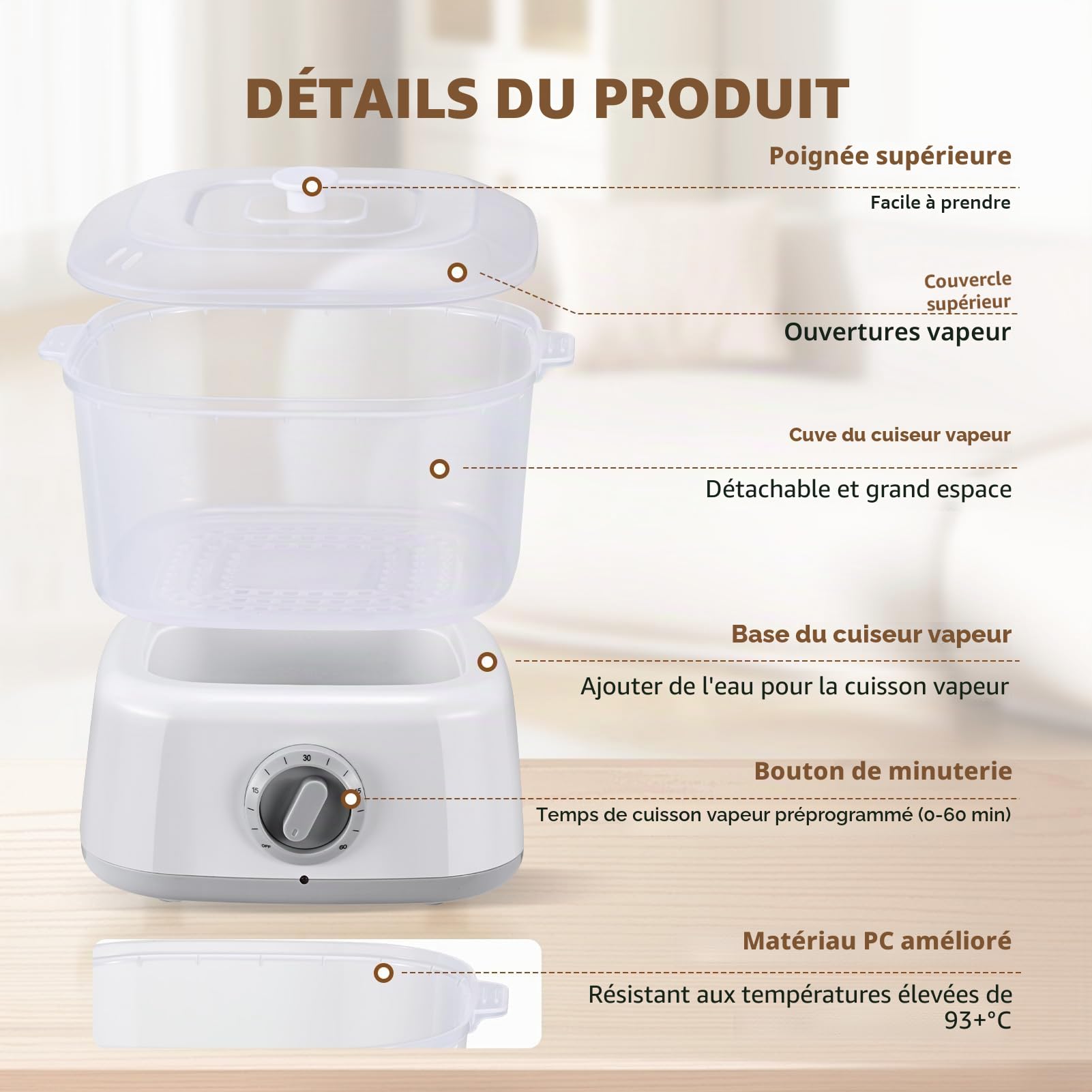 Chauffe-serviettes, défroisseur à vapeur avec clip pour serviette, grande capacité de 3 L, chauffe-serviettes de beauté, chauffe-serviettes chaudes à chauffage rapide pour le visage, barbier