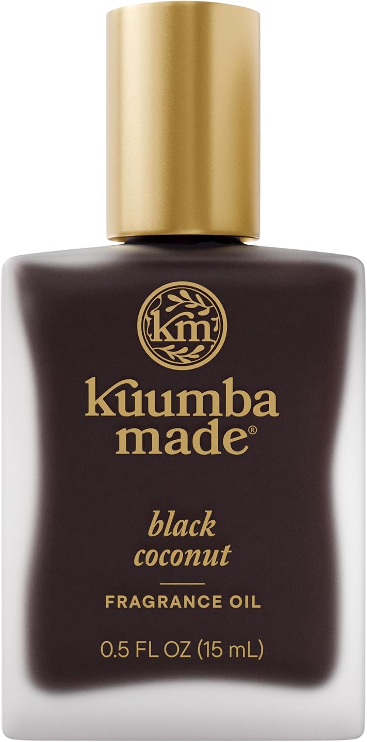 Kuumba Made Black Coconut Fragrance Oil, Roll-On, Alcohol-Free, 0.5 Fl Oz