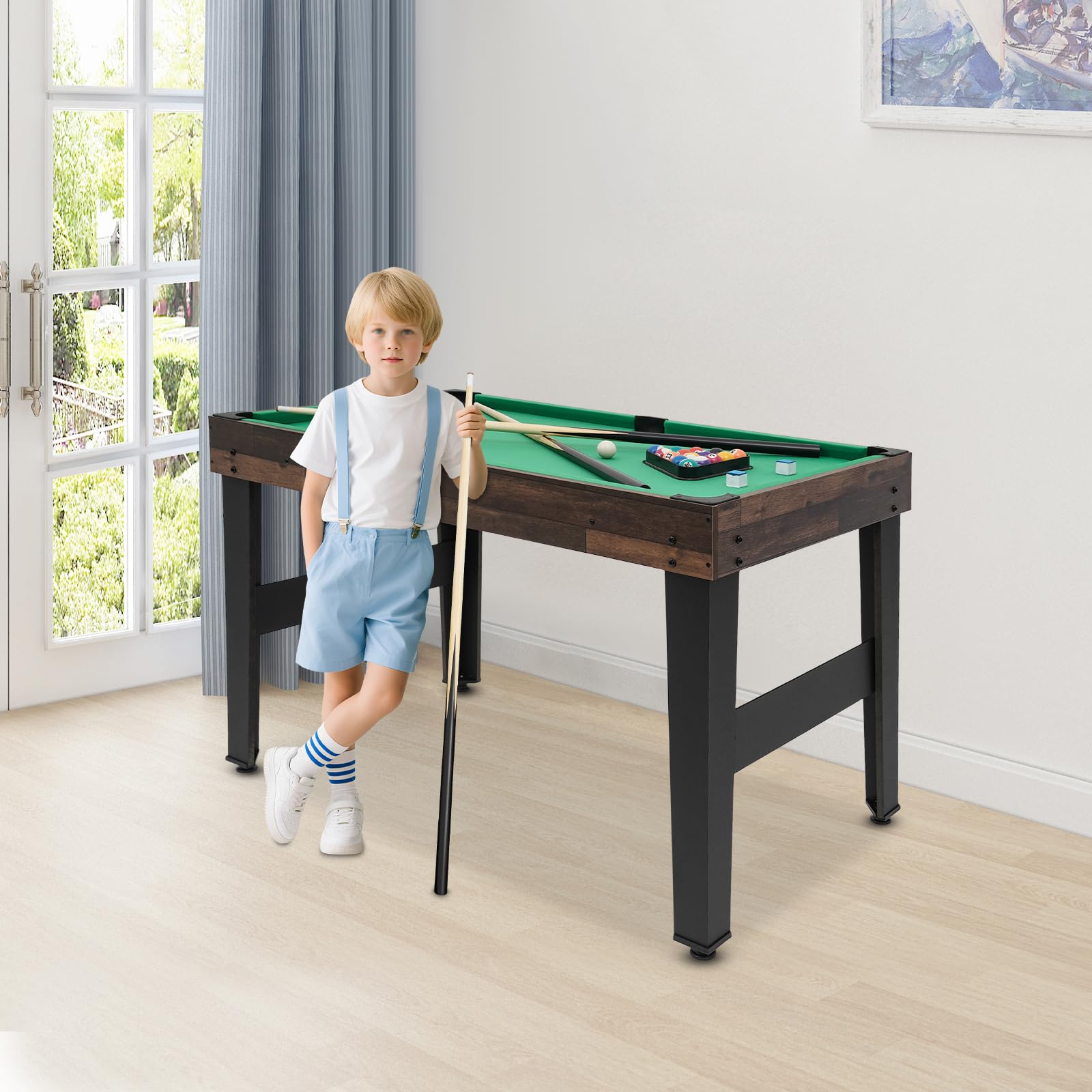 Mesa de juego 10 en 1, mesa multijuego, los mejores deportes de billar para niños y adultos, diversión familiar para el hogar, MDF metal compacto, para niños y adultos a partir de seis años, 122 x 60